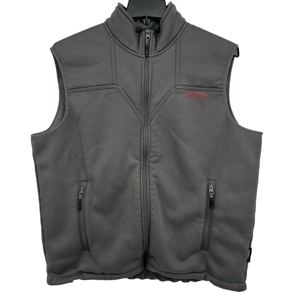 Men's Grey Alaskan Hardwear Duluth Trading Co. Polartec Hardface Fleece Vest XL